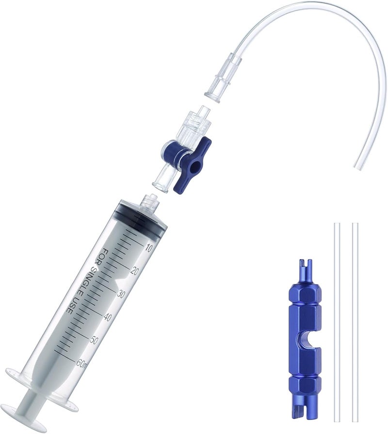 COTOUXKER Tubeless Sealant Injector, Bike Tire Sealant Injector Syringe 2 Ounces with Valve Core Removal Tool for Bike - Image 1
